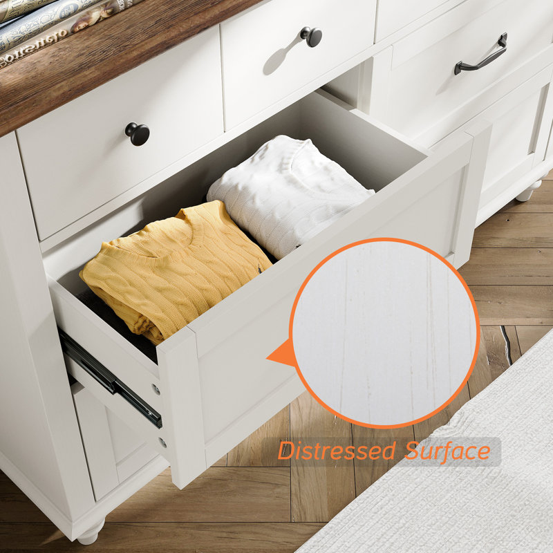 Charlton Home® Corretta Kids 6 - Drawer Dresser & Reviews | Wayfair